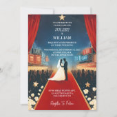 Invitation Obtenir Cinema Retro Movie Ticket Mariage le plus (Devant)