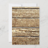 Invitation Obtenir Hitched Wood Horseshoes Mariage Invite (Dos)