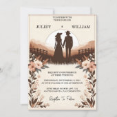 Invitation Obtenir Jardin Floral Ressort Boho Boho Rustique M (Devant)