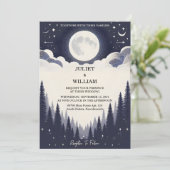 Invitation Obtenir la nuit coucher de soleil étoiles Moon Clo (Debout devant)