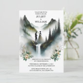 Invitation Obtenir la pluie de la rivière Nuage Nature Smoky  (Debout devant)