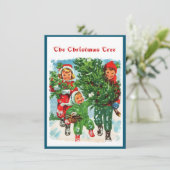 Invitation Obtenir l'arbre de Noël (Debout devant)