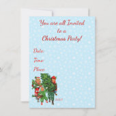 Invitation Obtenir l'arbre de Noël (Dos)