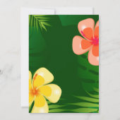 Invitation Obtenir Maui | Plage de l'île tropicale Luau (Dos)