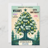 Invitation Obtenir Nature Cool argent seulement Arbre Arbre 1 (Devant)