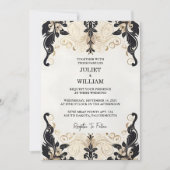 Invitation Obtenir Ornat Retro Arabe Exotic Bold Mariage dama (Devant)