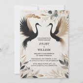 Invitation Obtenir Plumes Russe Asiatique Sky Cloud Crane Mar (Devant)