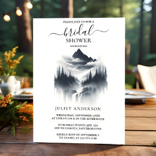 Invitation Obtenir River Rain Nuage Smoky Mountain Fête des m