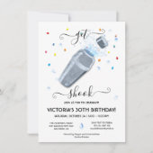 Invitation Obtenir Shok Cocktail Shaker Party (Devant)