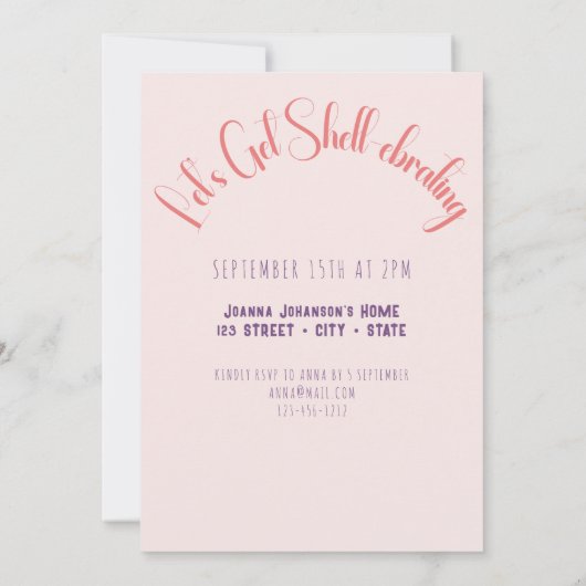 Invitation Obtenons Cray Cray Crawfish bouillir fête d'annive (Dos)