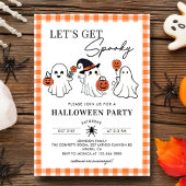 Invitation Obtenons Éffrayant Ghost Halloween Party Invitatio