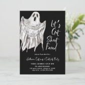 Invitation Obtenons la feuille face à la fête d'Halloween adu (Debout devant)