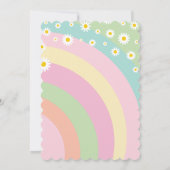 Invitation Obtenons Super Retro Daisies 6e anniversaire (Dos)