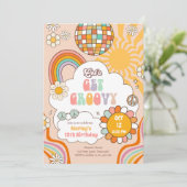 Invitation Obtenons Super Retro les années 70 Rainbow Ado Ann (Debout devant)