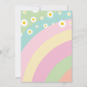 Invitation Obtenons Super Retro Rainbow Pastel 4e anniversair (Dos)