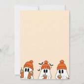 Invitation Obtenons un Citrouille Éffrayant Ghost Halloween P (Dos)