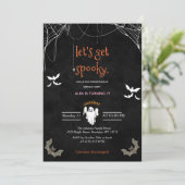 Invitation Obtenons une Halloween Éffrayante n'importe quel â (Debout devant)