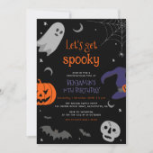 Invitation Obtenons une Halloween Éffrayante n'importe quel â (Devant)