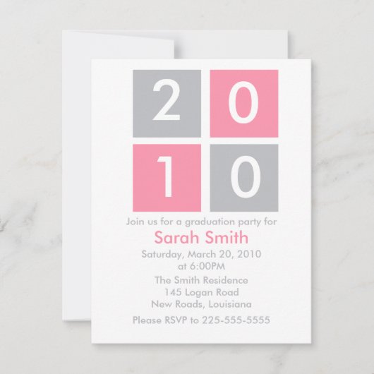 Invitation Obtention du diplôme (Devant)