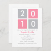 Invitation Obtention du diplôme (Devant / Derrière)