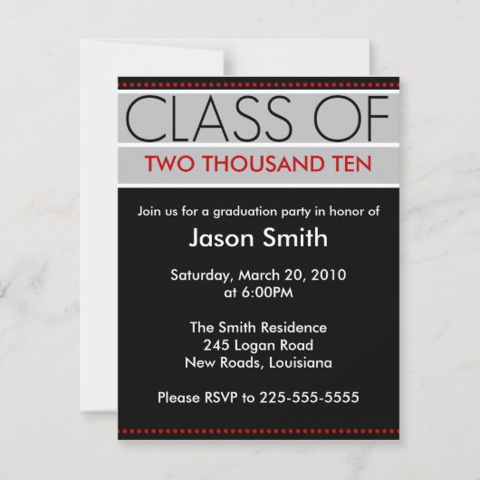 Invitation Obtention du diplôme (Devant)