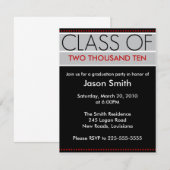 Invitation Obtention du diplôme (Devant / Derrière)