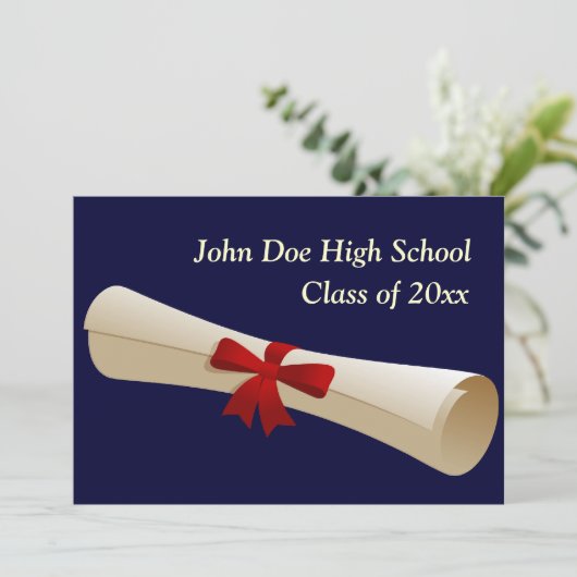 Invitation Obtention du diplôme (Debout devant)