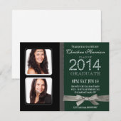 Invitation Obtention du diplôme 2014 fascinante de photo de (Devant / Derrière)