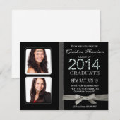 Invitation Obtention du diplôme 2014 fascinante de photo de (Devant / Derrière)