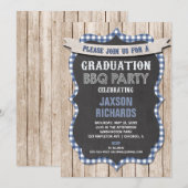 Invitation Obtention du diplôme de BBQ, obtention du diplôme (Devant / Derrière)