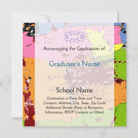 Invitation Obtention du diplôme de Contempo (Dos)