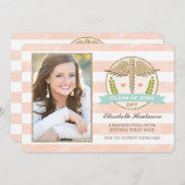 Invitation Obtention du diplôme de corail d'école de (Devant / Derrière)