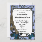 Invitation Obtention du diplôme de photo de Paris et de (Dos)