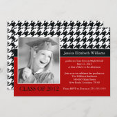 Invitation Obtention du diplôme de pied-de-poule (Devant / Derrière)