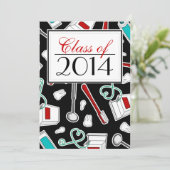 Invitation Obtention du diplôme d'hygiéniste dentaire/école (Debout devant)