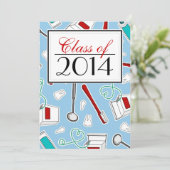 Invitation Obtention du diplôme d'hygiéniste dentaire/école (Debout devant)