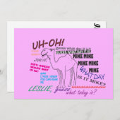 Invitation obtention du diplôme drôle de journée en milieu de (Devant / Derrière)