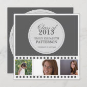 Invitation Obtention du diplôme faite sur commande de film de (Devant / Derrière)