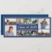 Invitation Obtention du diplôme moderne Announcment de (Devant / Derrière)