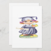 Invitation Obtention du diplôme préscolaire (Devant / Derrière)