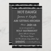 Invitation Obtention du Mariage campagnard de tableau de bord (Devant / Derrière)