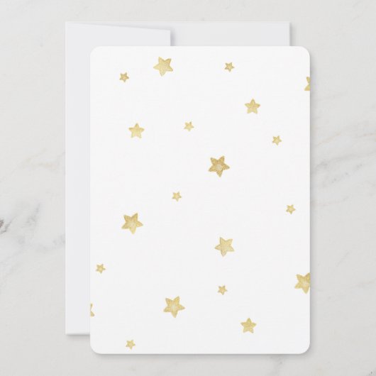 Invitation Occasions de mariage Gold Stars (Dos)