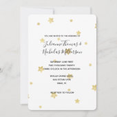 Invitation Occasions de mariage Gold Stars (Devant)