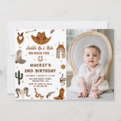 Invitation Occident Anniversaire Rustique 2ème anniversaire d (Devant)