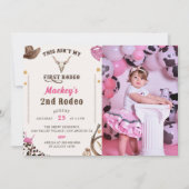Invitation Occident Deuxième anniversaire 2ème Rodéo Rustique (Devant)