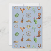 Invitation Occident premier anniversaire Rodeo bébé garçon In (Dos)