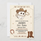 Invitation Occident sauvage ouest premier rodéo halloween ann (Devant)