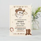 Invitation Occident sauvage ouest premier rodéo halloween ann (Debout devant)