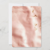 Invitation Occidental Blush rose Faux Cowhide Anniversaire (Dos)