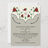 Invitation occidental de mariage de chemise (Devant)